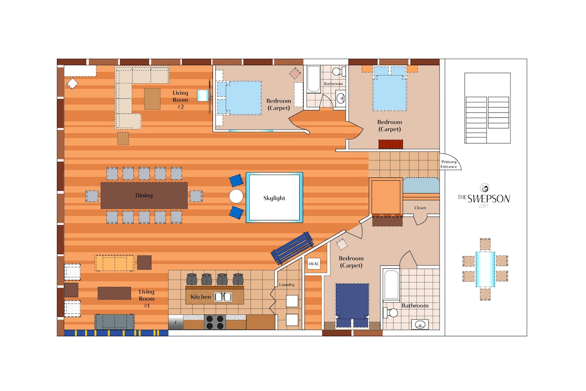 KING Sleep8 4Bed 3BR 2BA Swepson Loft 301 - Photo 5