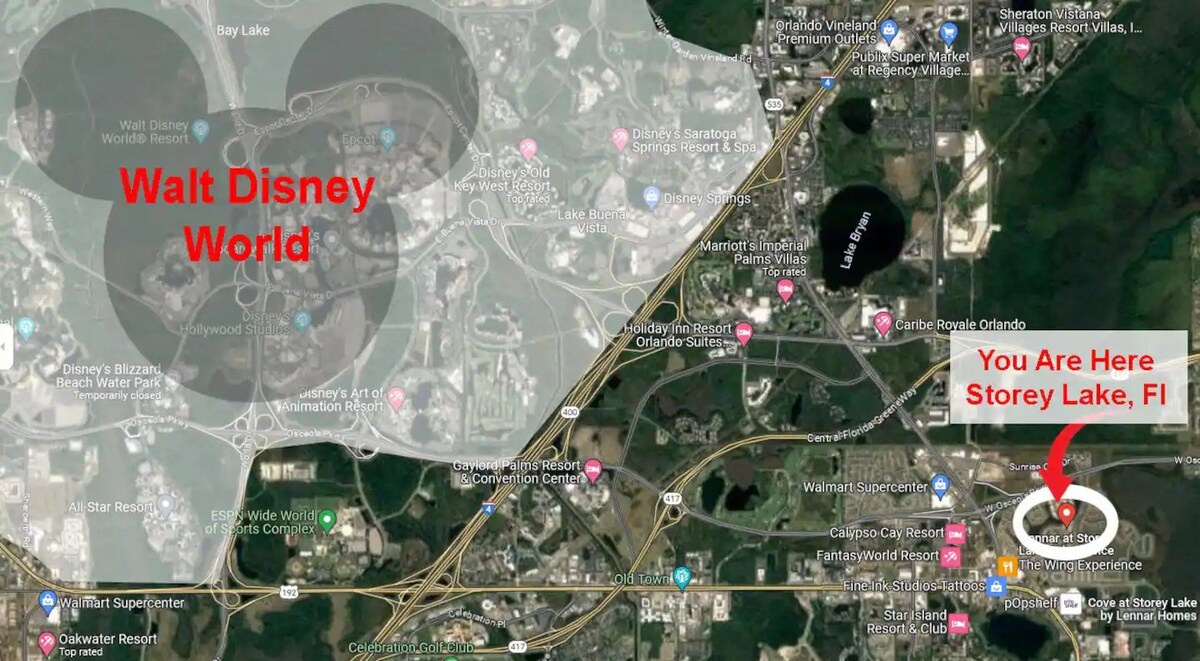 3BR Condo w/ Free Waterpark – 12 Mins to Disney