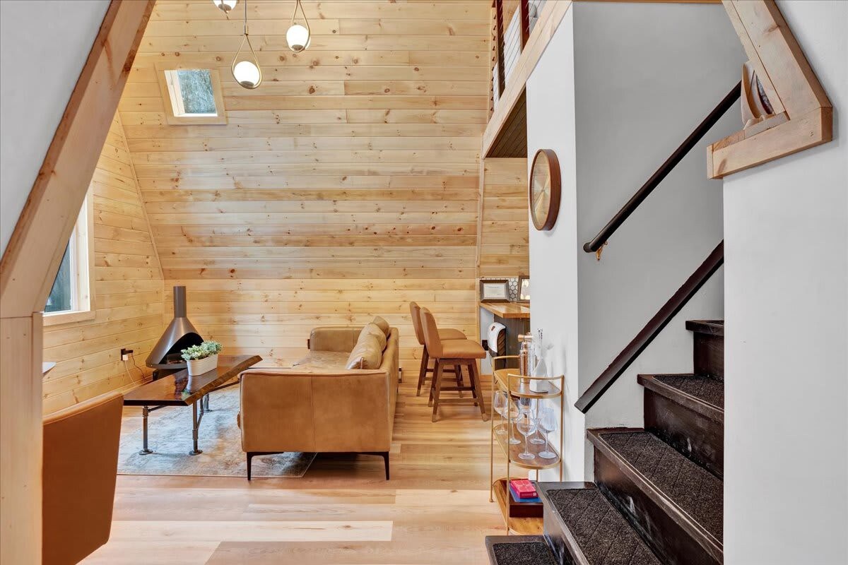 Enchanted A-Frame Cabin | Hot Tub | Firepit