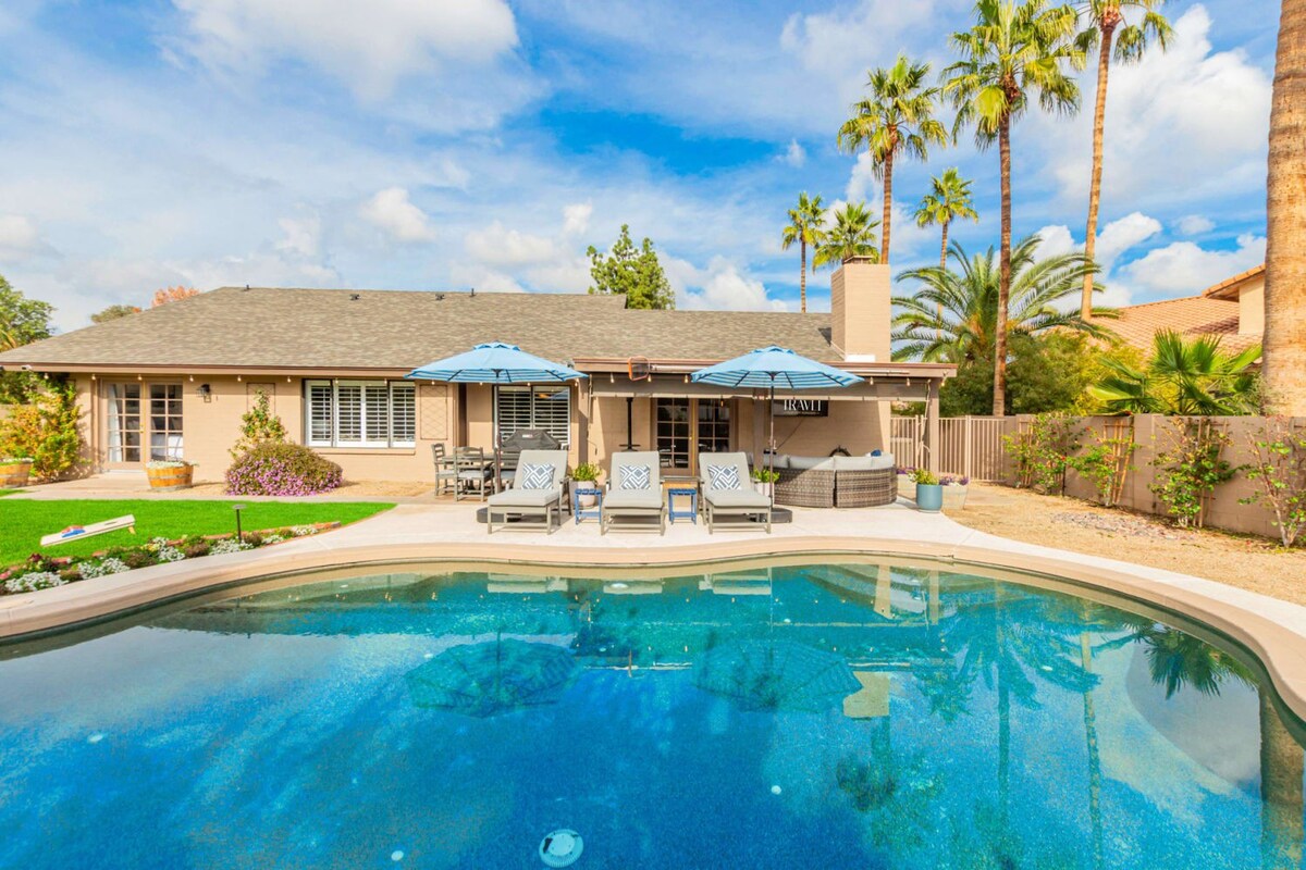 Greenway Park Retreat | Al-Fresco Living | Heated Pool — Scottsdale, AZ — vacation rental