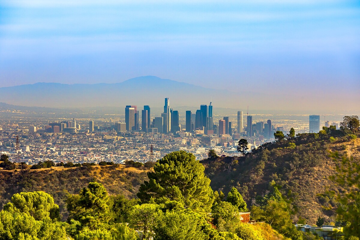 Breathtaking, unobstructed views of downtown Los Angeles from every vantage point.