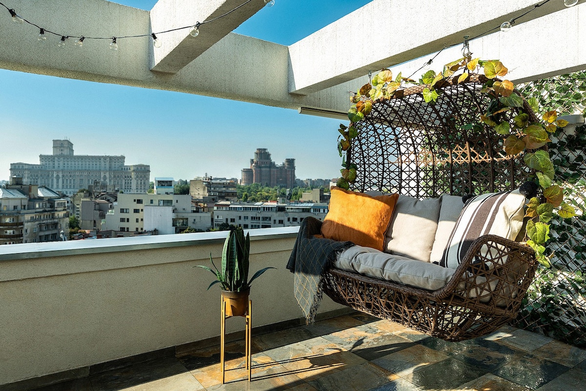 Experience the best view in town from your own personal swing chair!