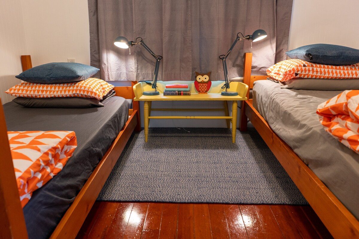 Twins in the Trees near downtown Fargo and Sanford