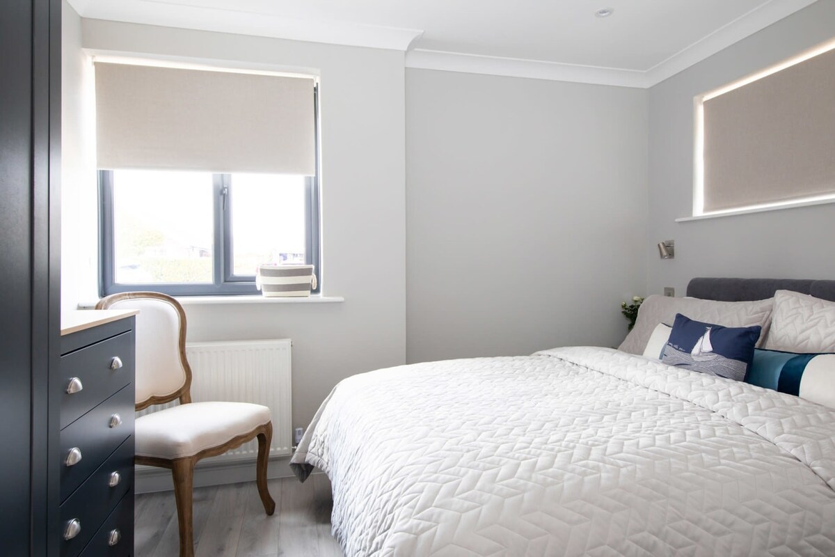 Bedroom furniture has a vintage feel to it