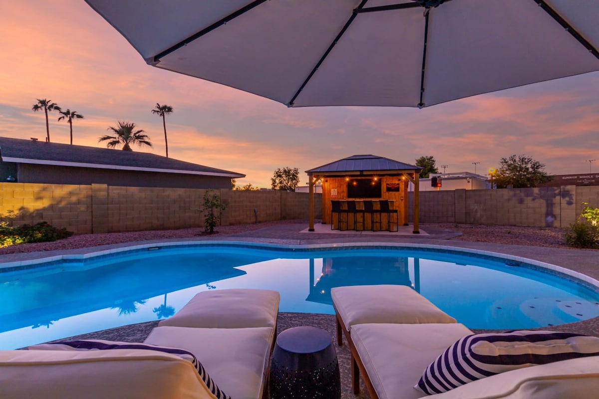 Cactus Glen Retreat|Heated Pool|Cabana Bar|GameRoom — Scottsdale, AZ — vacation rental