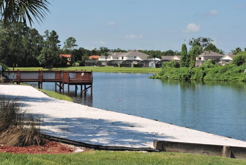 Scenic lakeside path perfect for a quiet morning stroll.