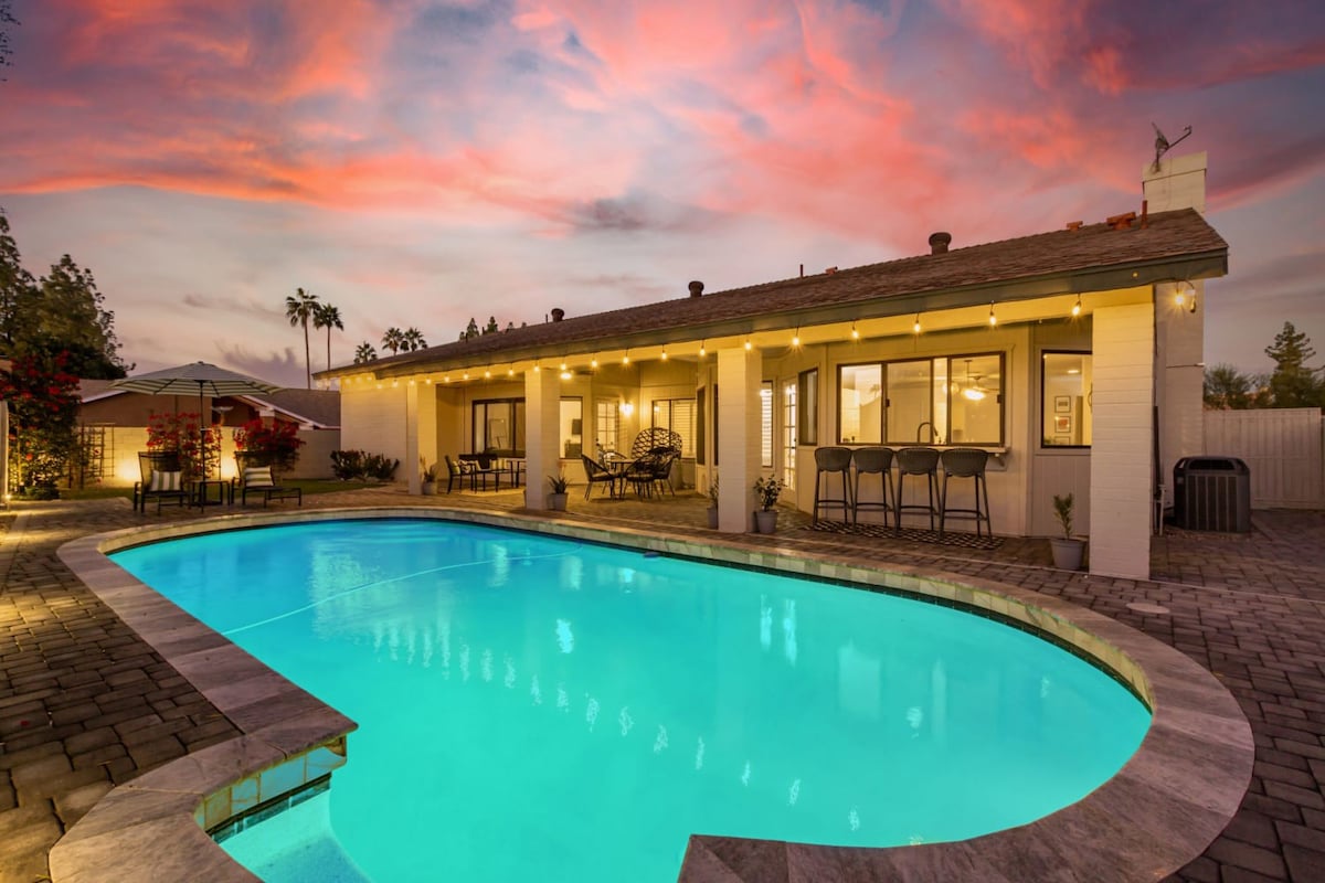 Four Br Modern Tempe Oasis|heated Pool + Game Room - Tempe, AZ