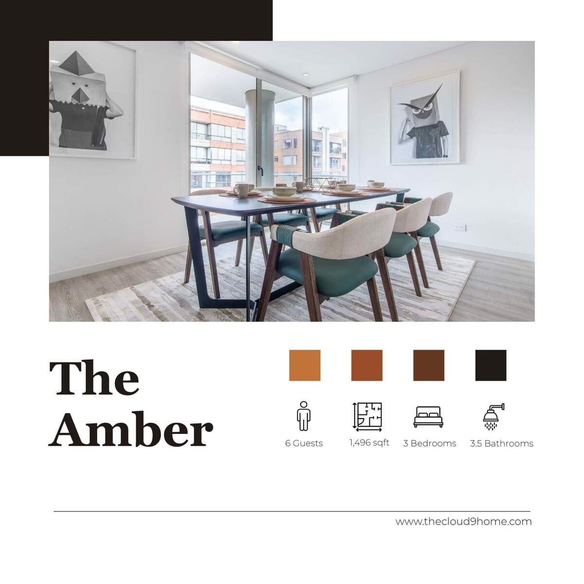 Cloud 9 | Big & Spacious | The Amber interior 2