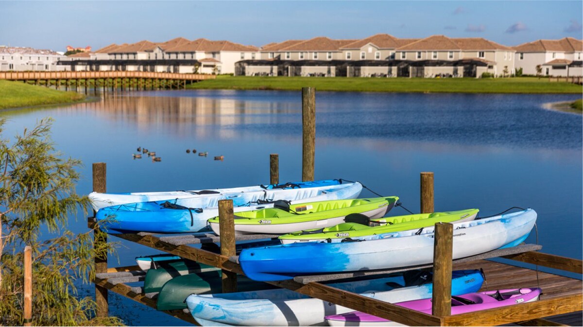 Kayaking on the lake