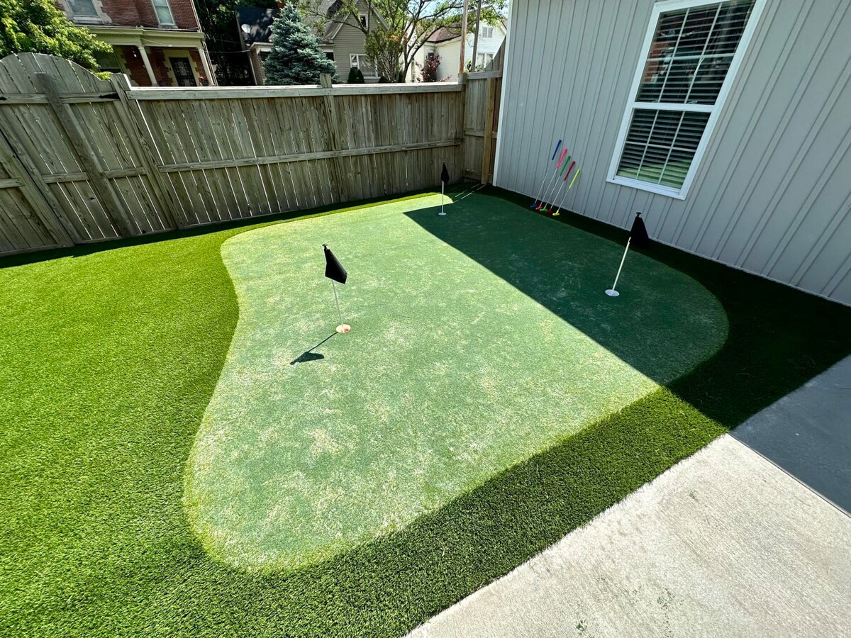 Tee off without leaving the house - the Foresight golf simulator is the room everyone ends up fighting over, rain or shine.