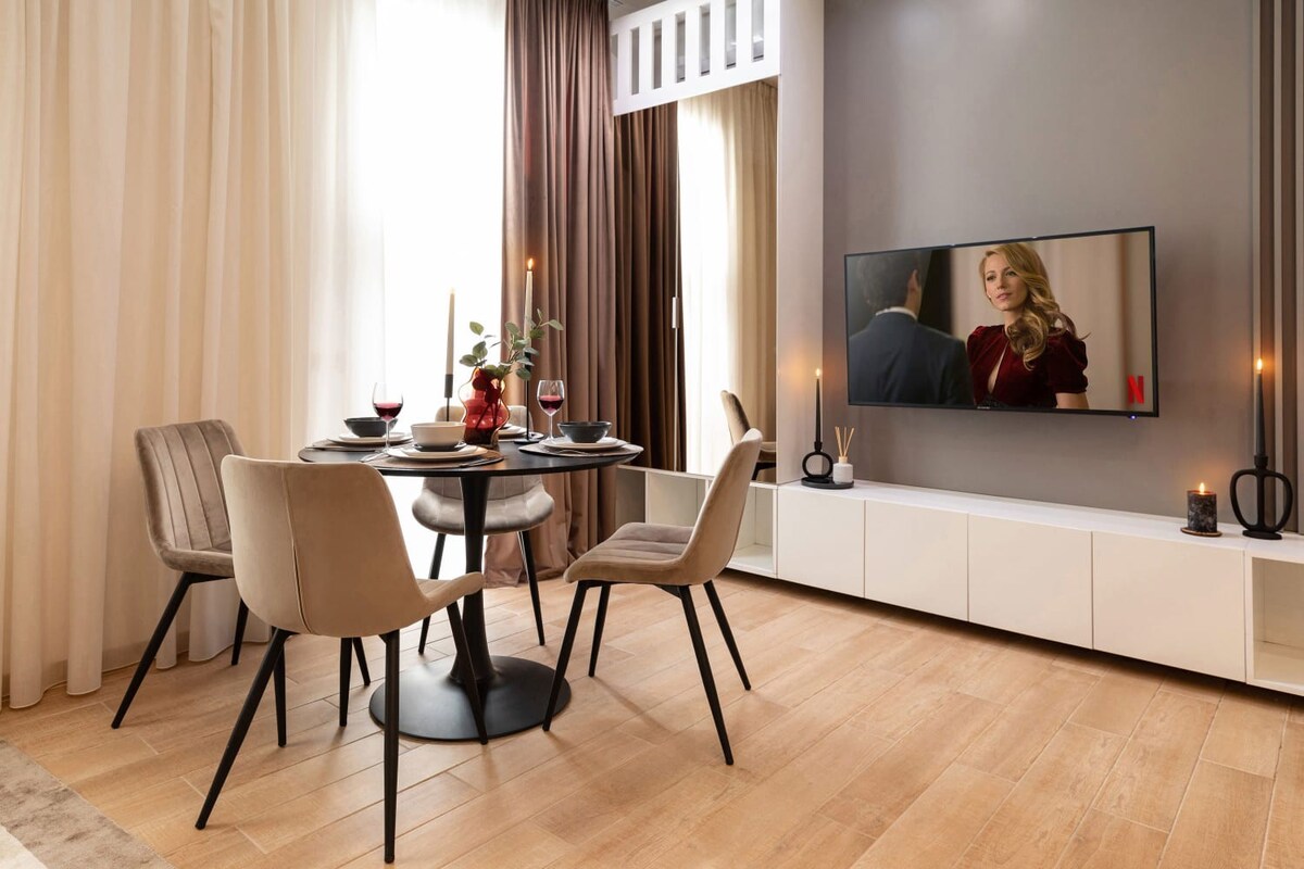 Savor every moment in our multifunctional living-dining space, where convivial meals and leisurely gatherings seamlessly blend together.