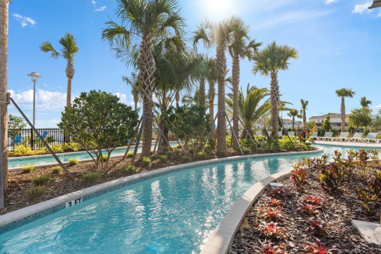 Enjoy swimming along the lazy river