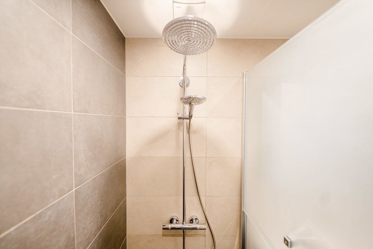 The shower heads give you options