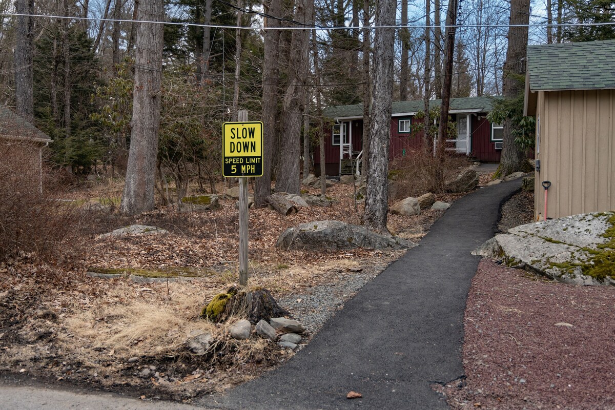 Elements Modern Cabin | Poconos Pickleball Firepit