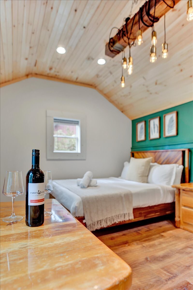Elements Modern Cabin | Poconos Pickleball Firepit