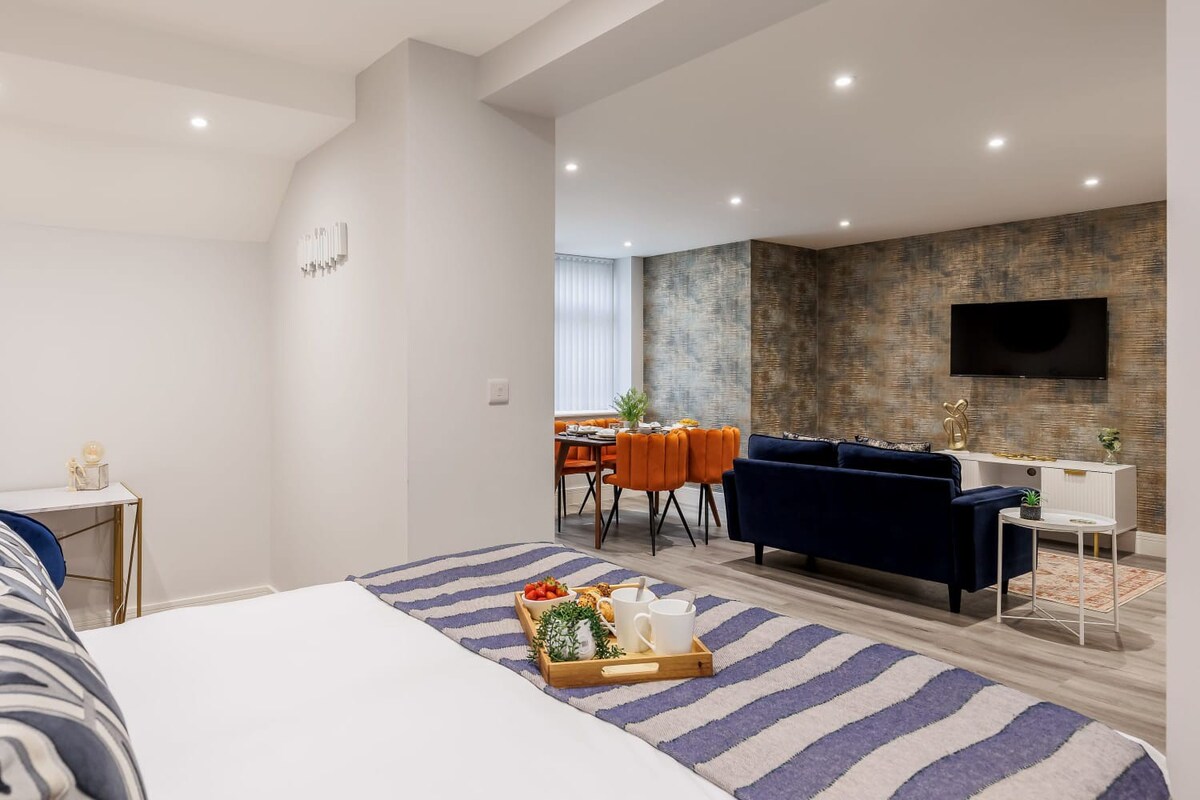 Delightful 1-bed Studio w/ Free Parking & WiFi