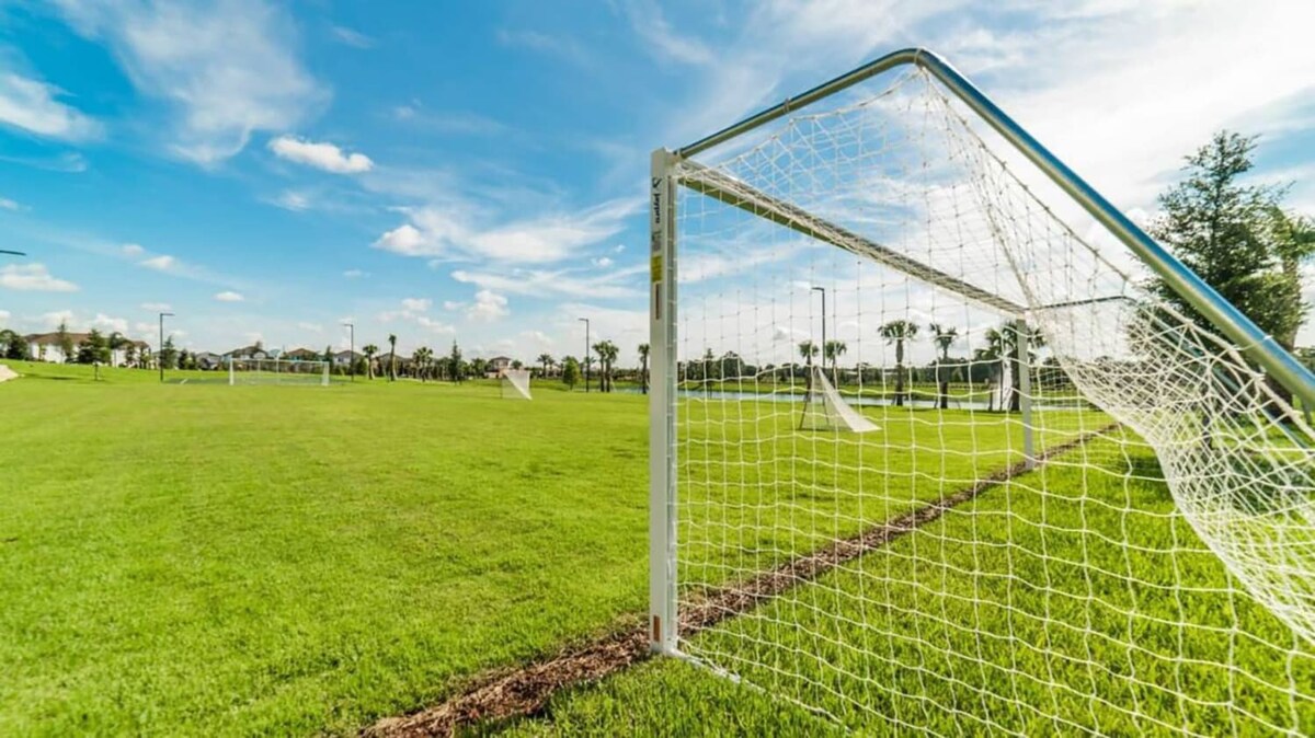 Expansive Soccer Field Perfect For Friendly Matches Under The Sun