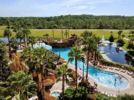 Stunning Views Of The Resort's Pirate-Themed Pool And Lush Surroundings
