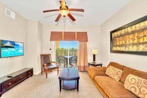 Spacious Living Area With Queen Sleeper Sofa And Easy Flow To The Dining Room