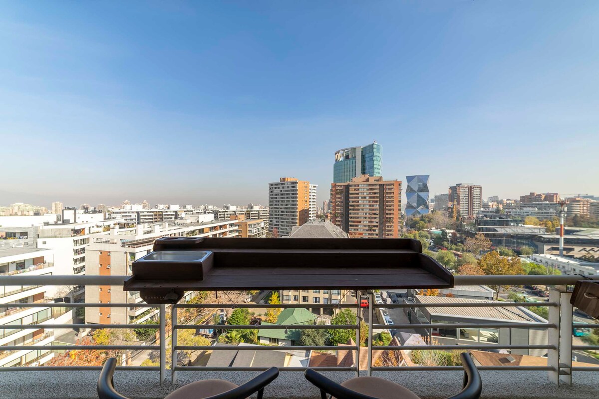 Relax on your private balcony with stunning city views, perfect for morning coffee or evening drinks.