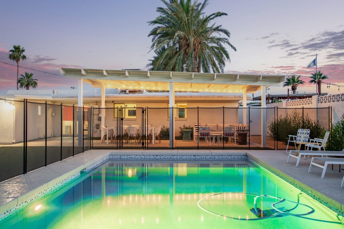 Retro Phoenix Retreat | Pool, Bocce & Fire Pit — Phoenix, AZ — vacation rental