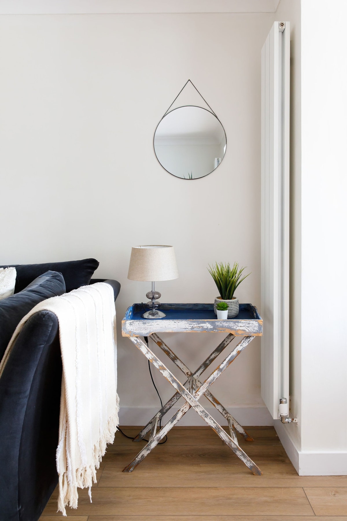 The house has charming furniture throughout.