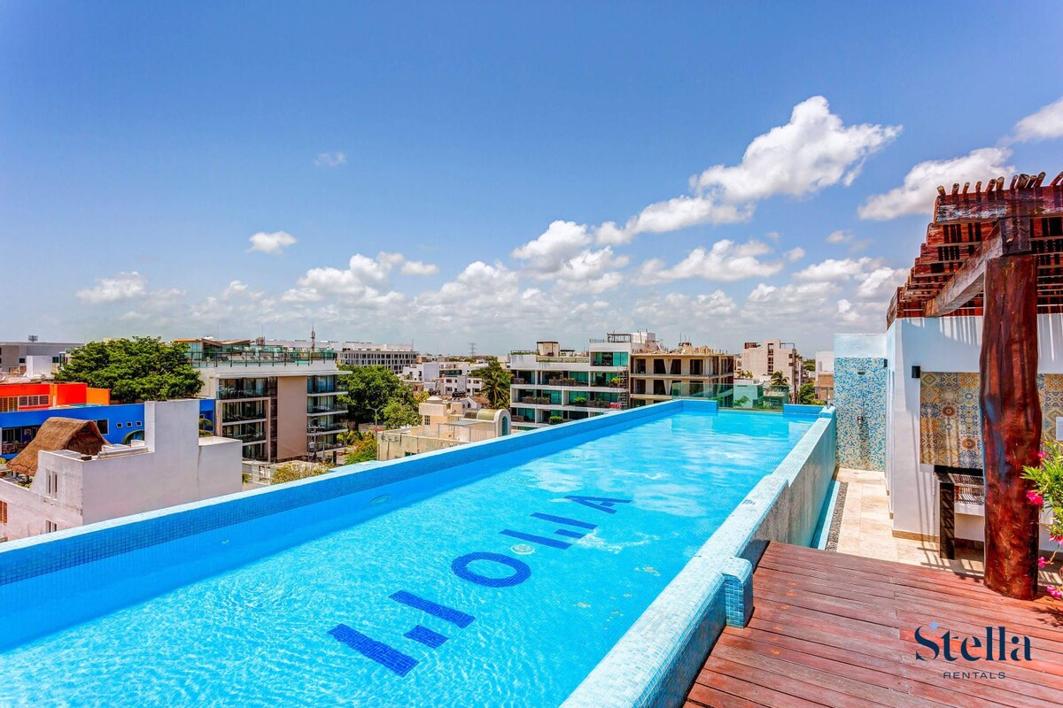 Rooftop Pool | BBQ | Oceanview | Steps to 5th Ave — Playa del Carmen, Quintana Roo — vacation rental