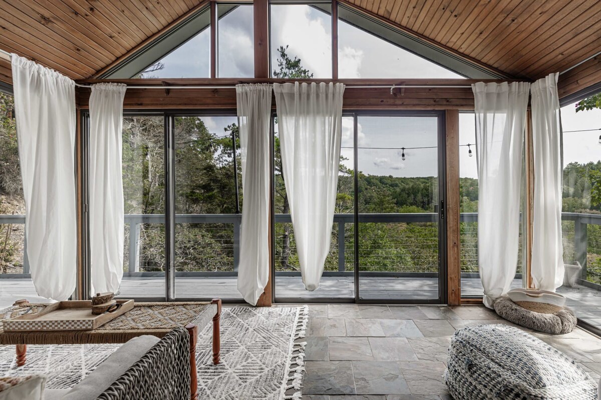 Breathtaking view inside the sunroom!
