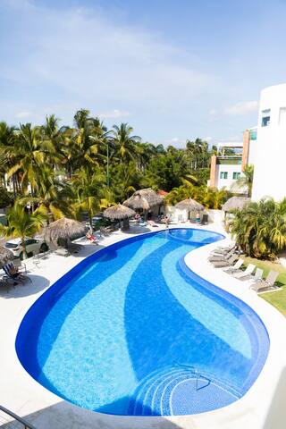 Ocean-view apartment with private terrace pool
