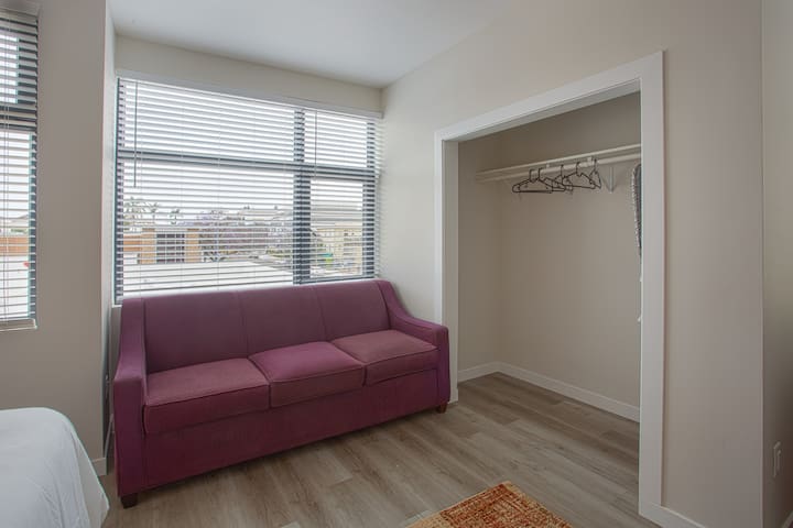Comfy Studio with Cali King Size Mattress