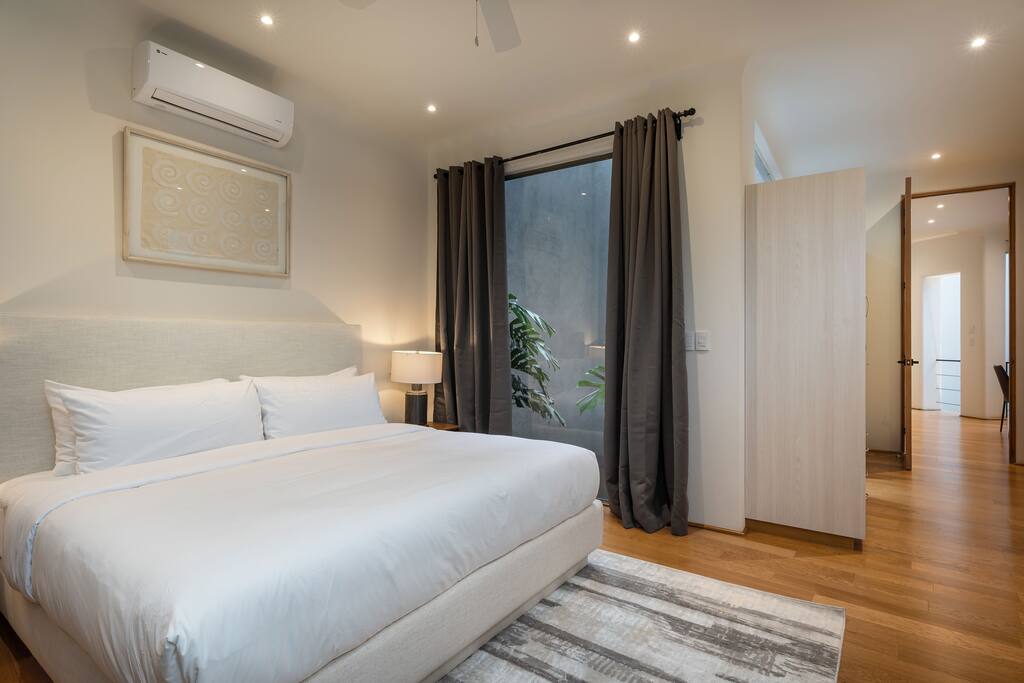 Bedroom with king bed