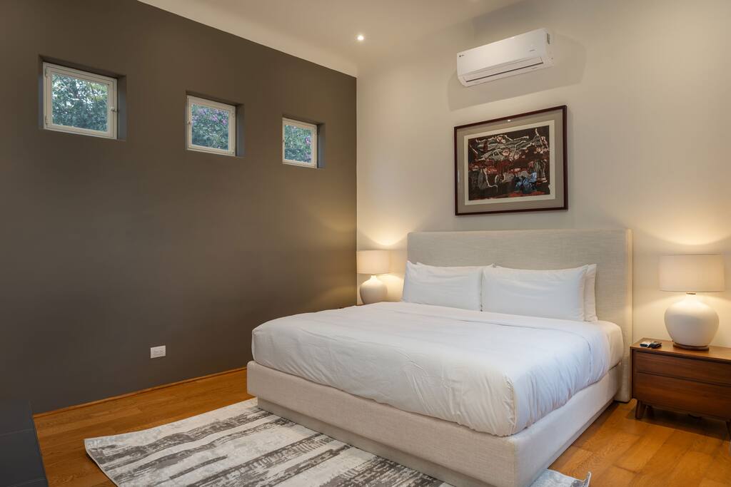 Bedroom with king bed