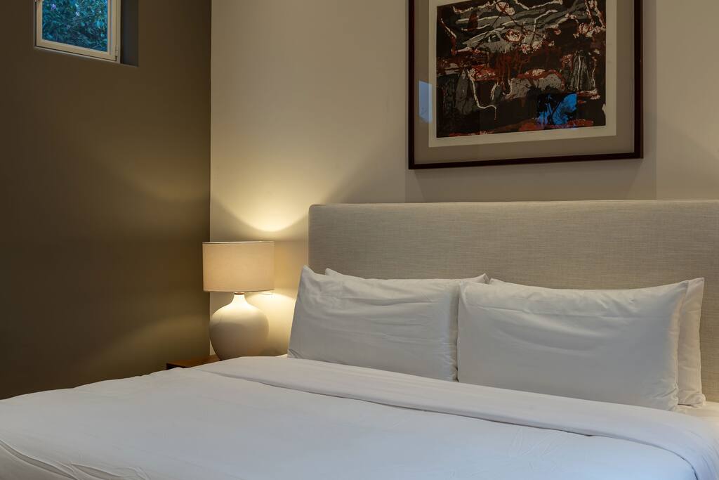 Bedroom with king bed