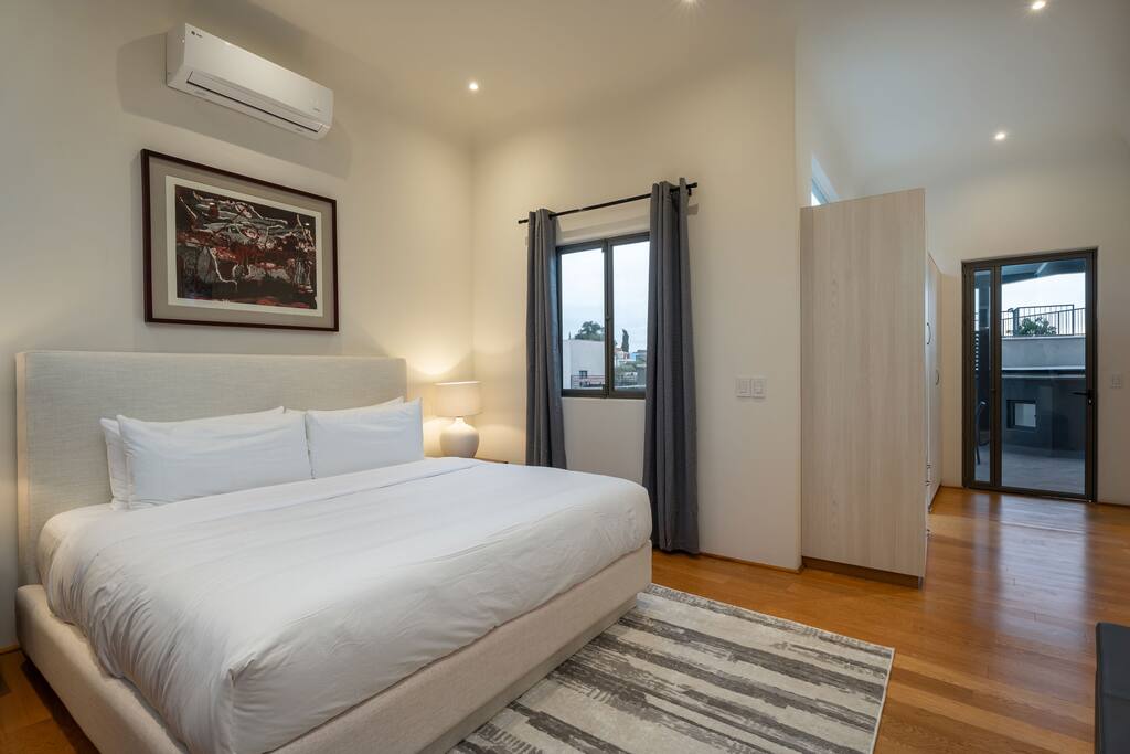 Bedroom with king bed