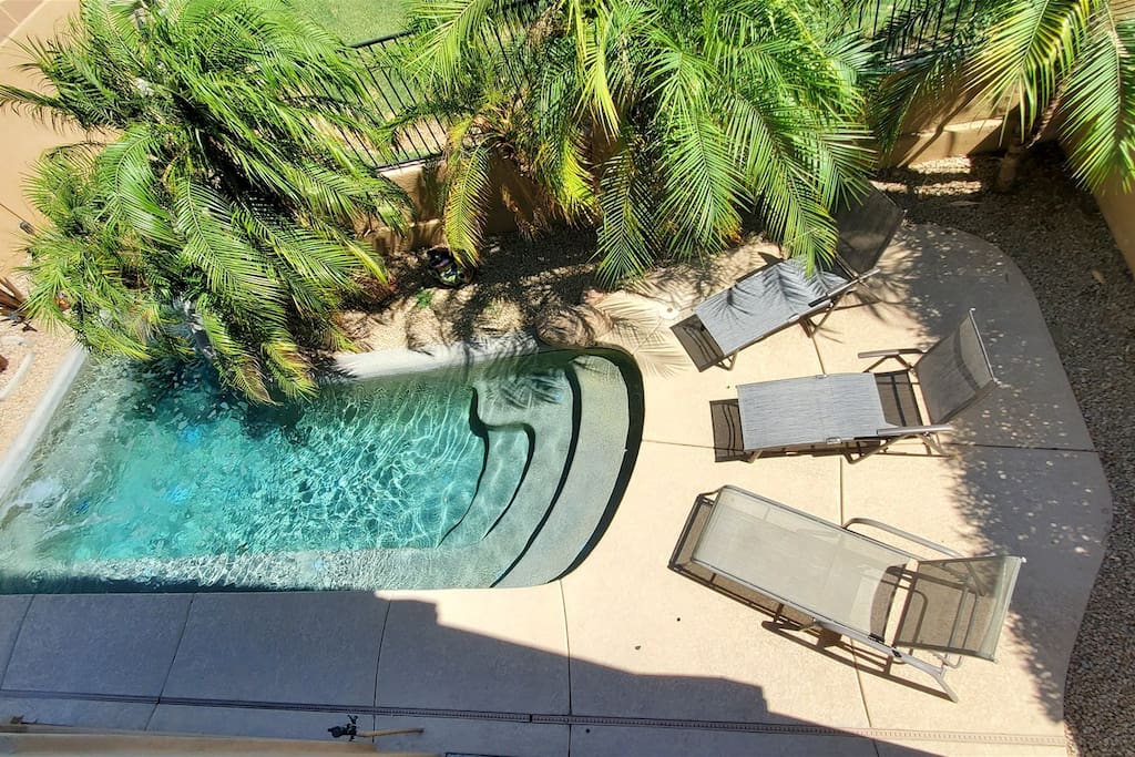Gated Ocotillo house, pool heater, BBQ, golf views — Chandler, AZ — vacation rental