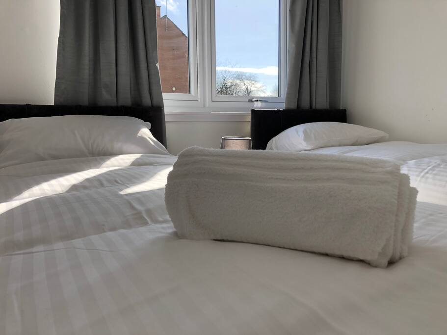 Towel to window