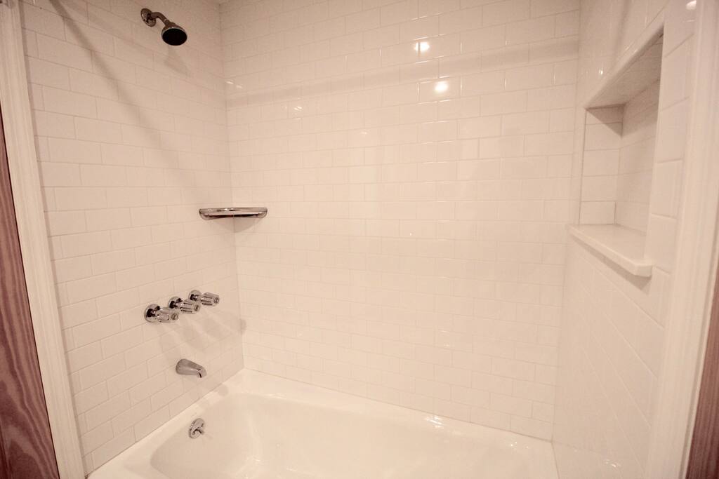Private, Beautiful Upper Eastside Townhome — Guest Bath - Garden Floor