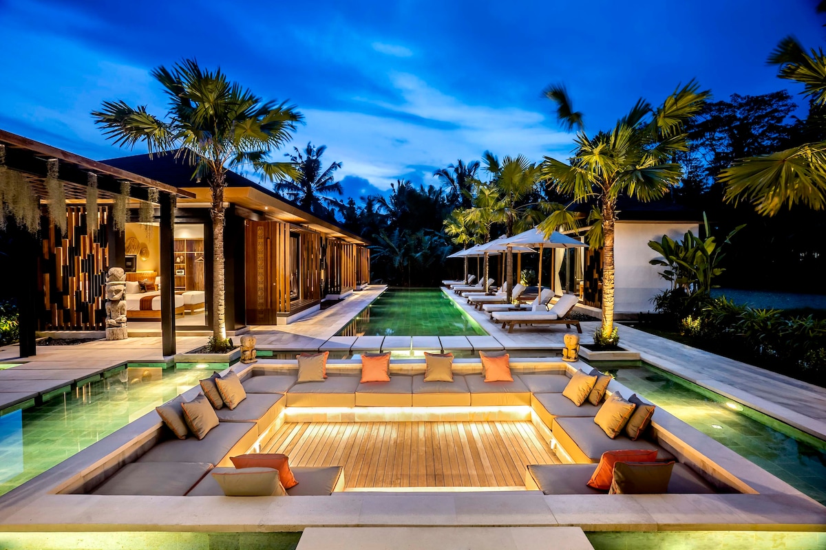 Villa Senja : 5 BR w/ Yoga Shala & Ricefields View — Ubud, Bali — vacation rental