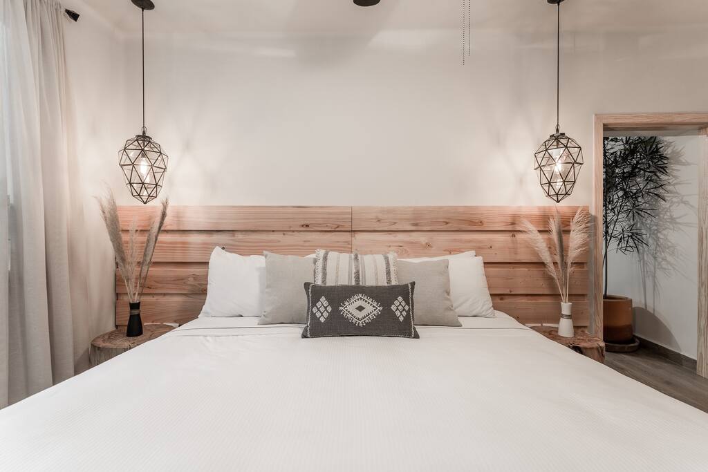 Bedroom with king bed