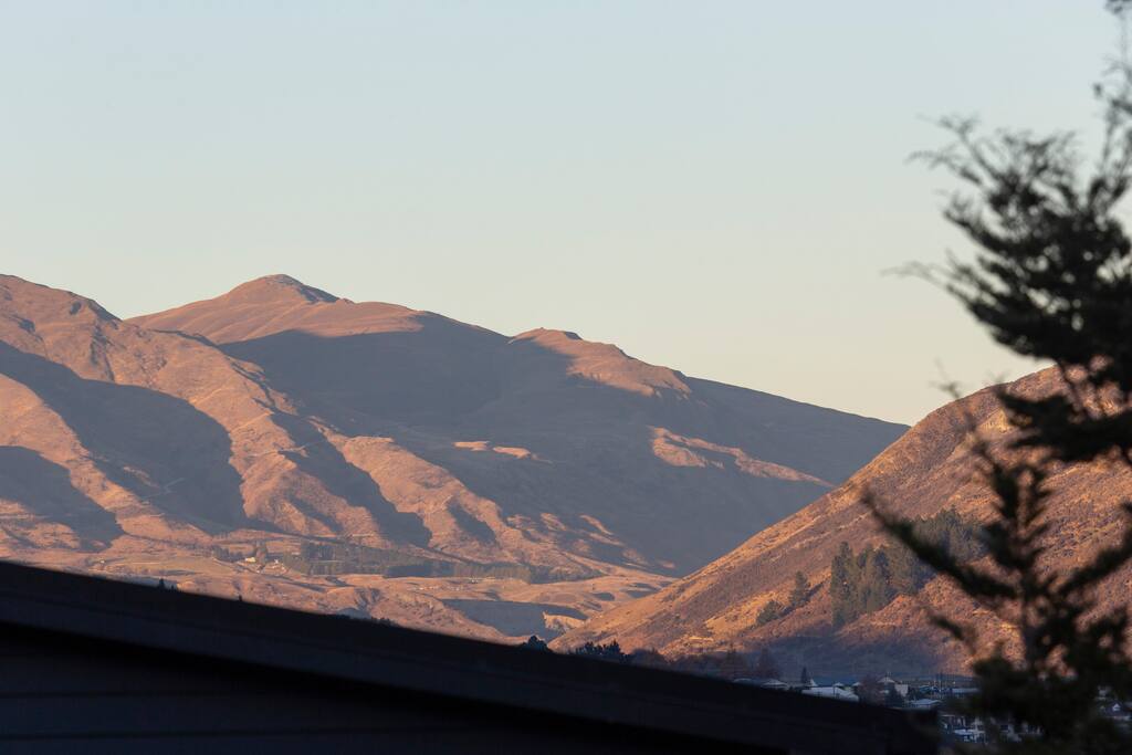 The dusk view from your NZ holiday home
