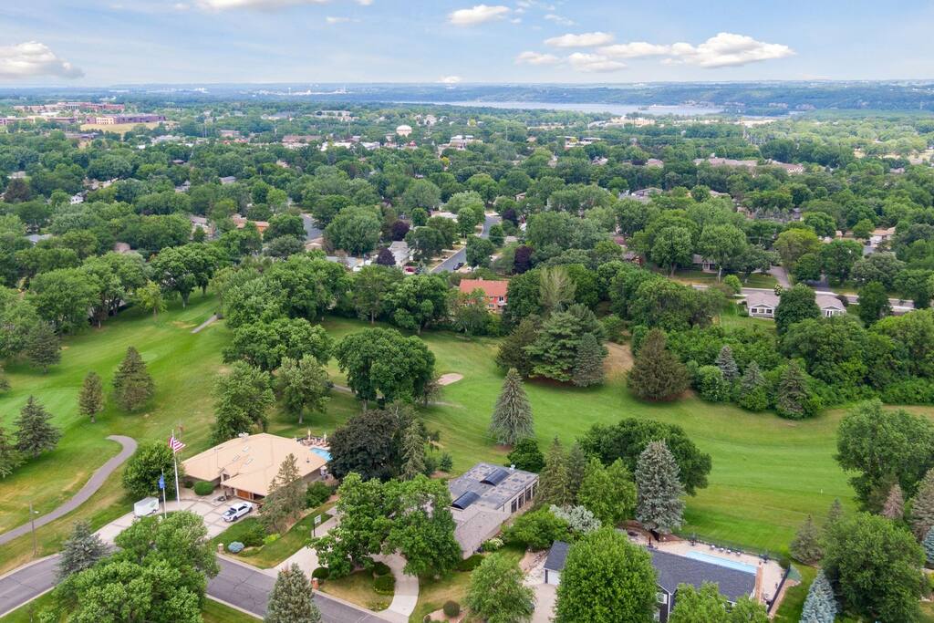 Home Features beautiful golf course views.