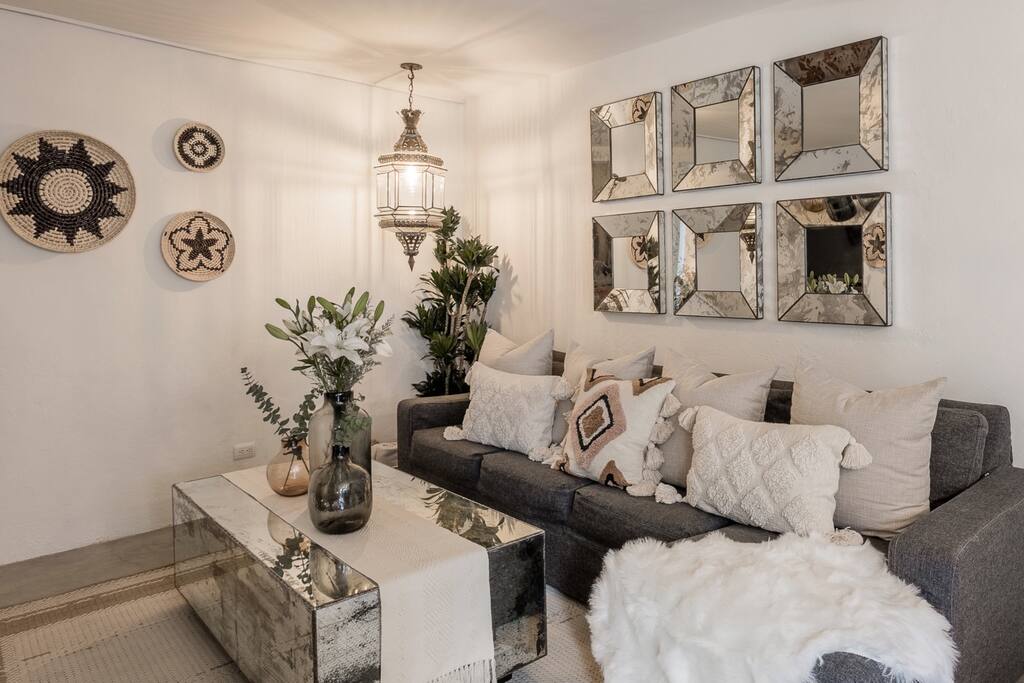 Spacious Living Room with Flat Screen TV