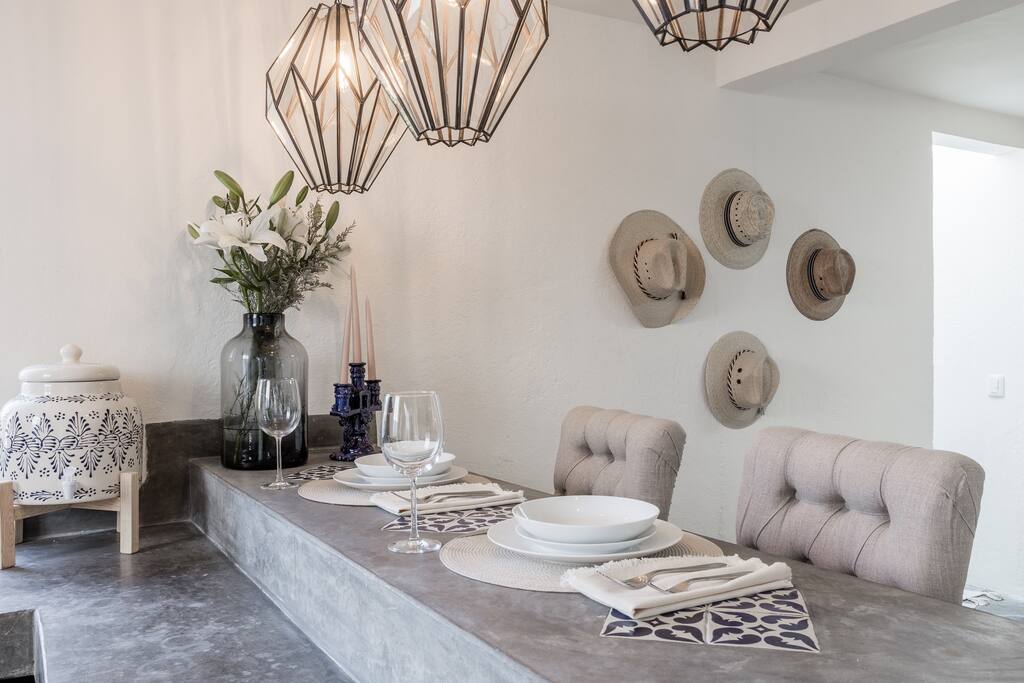 Dining Area with Place Settings