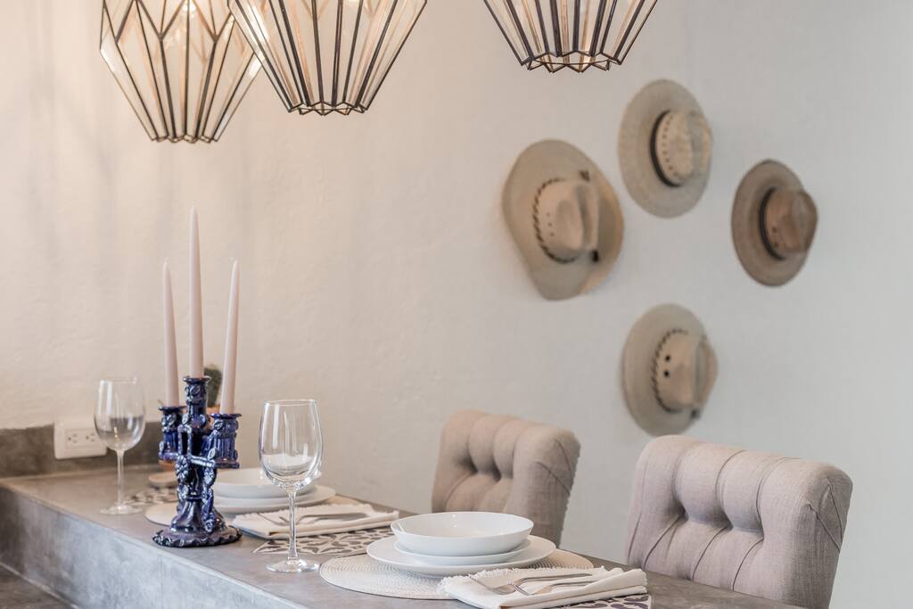 Dining Area with Place Settings