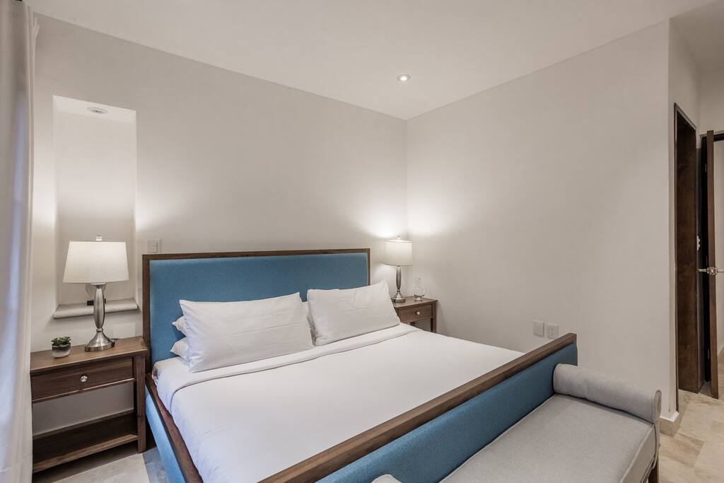 Bedroom with king bed