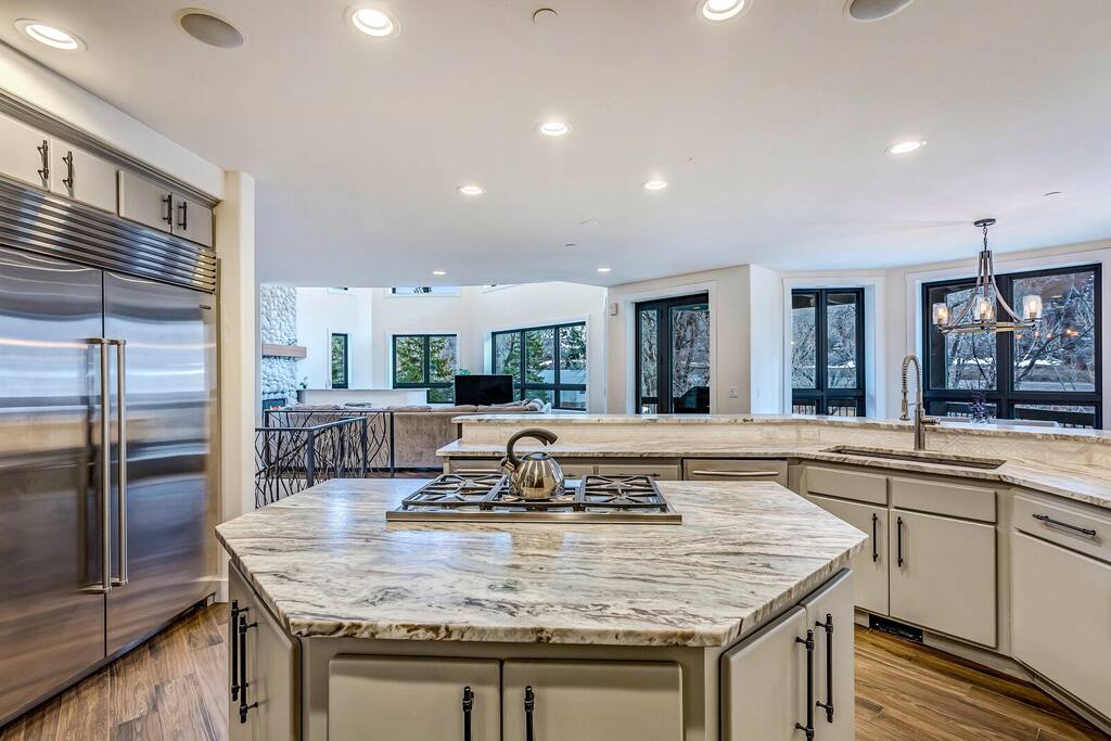 Well-equipped kitchen w/ generous counters and a bright, open layout.