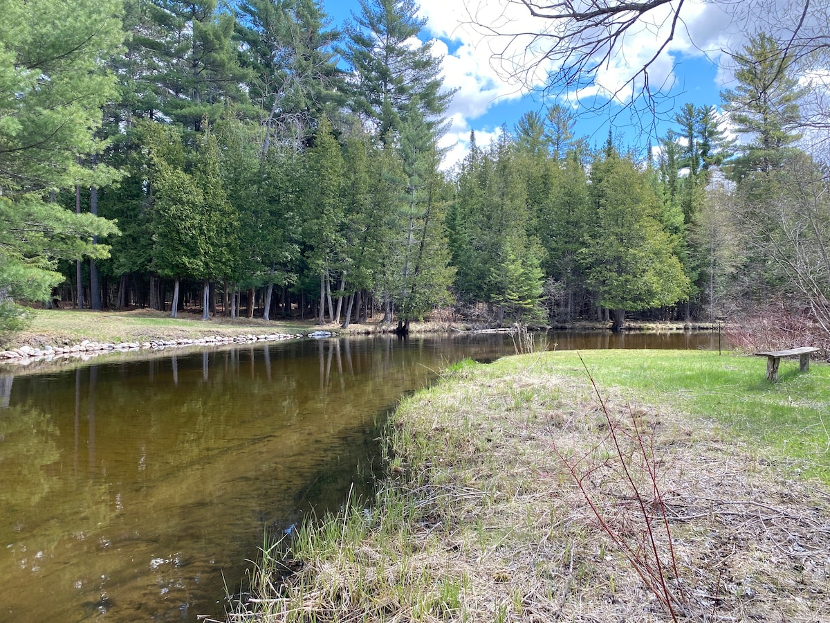 Secluded Riverfront Home in Grayling — Grayling, MI — vacation rental