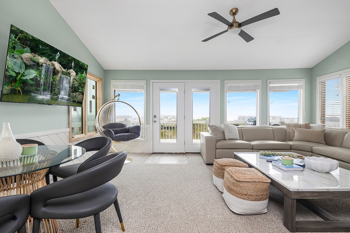 Oceanfront, Pool, GolfCart, & Free EV Charger! — Ocean Isle Beach, NC — vacation rental