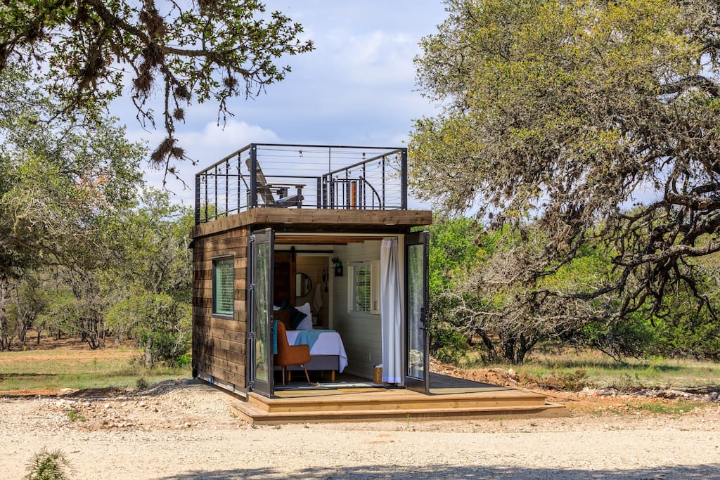 Container home | Roof Patio | Countryside Views — Fredericksburg, TX — vacation rental