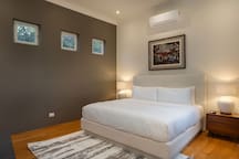 Bedroom with king bed